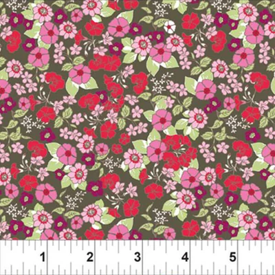 Patchwork tkanina - In The Beginning - Garden Delights 1631GSE-1