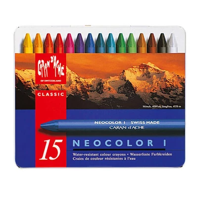Caran d'Ache Neocolor I set uljnih pastelnih kreda za vosak - 15 kom