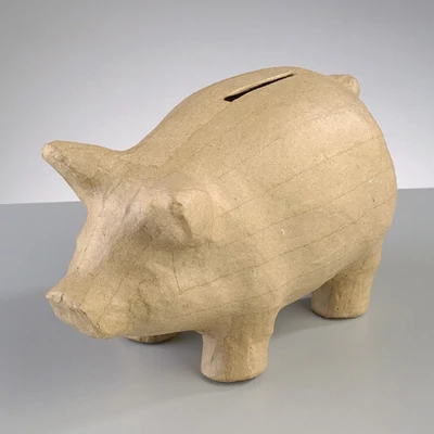 Papier mache bush - kasica prasica