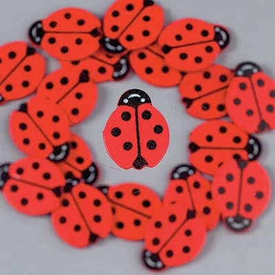 Mini ukrasi za drvce u paketu - bubamara, 2,5 cm - 24 kom