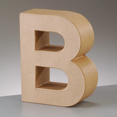 Papir mache slovo - B, 10 cm