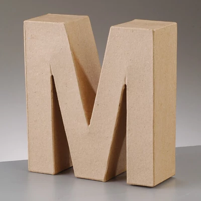 Papir mache slovo - M, 10 cm