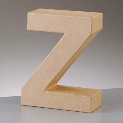 Papir mache slovo - Z, 10 cm