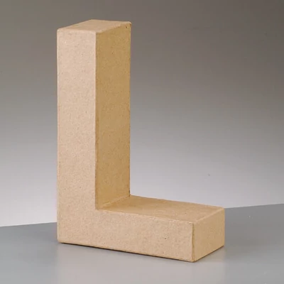 Papir mache slovo - L, 10 cm