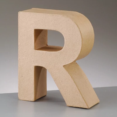 Papir mache slovo - R, 10 cm