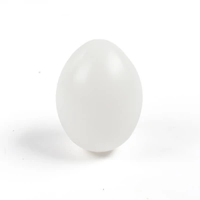 Šarena plastična jaja 6 cm - bijela, za umetanje