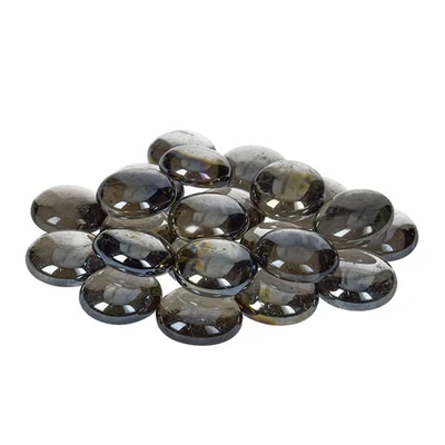 Stakleni kamenčići, 18-20 mm, 100 g - prelijevaju se, crni