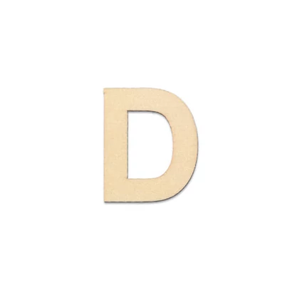 Drveno slovo, 40x2 mm - D