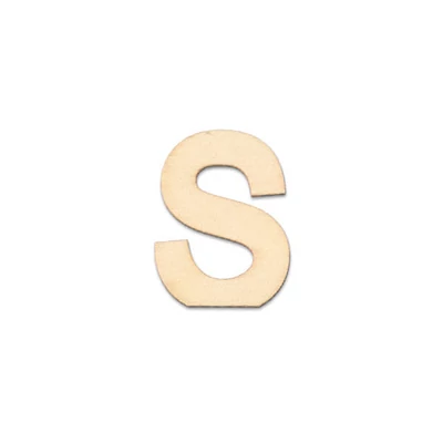 Drveno slovo, 40x2 mm - S