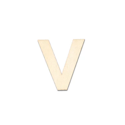 Drveno slovo, 40x2 mm - V