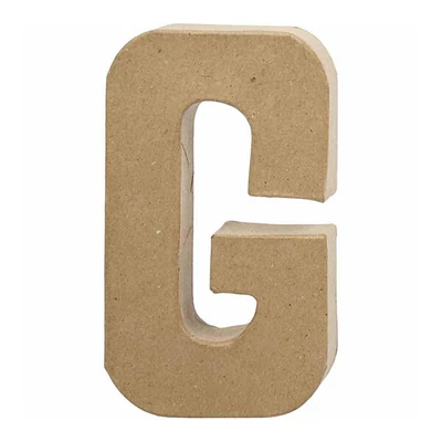 Papir mache slovo - G, 20,5 cm