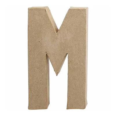 Papir mache slovo - M, 20,5 cm