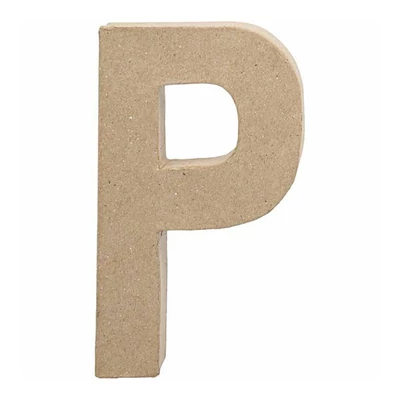 Papir mache slovo - P, 20,5 cm