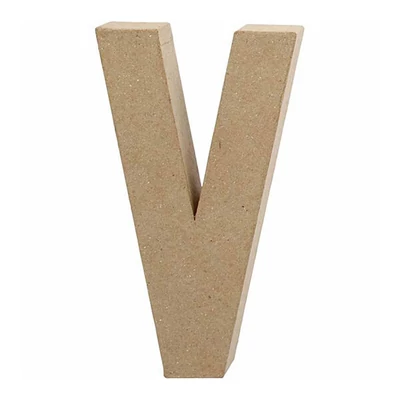 Papir mache slovo - V, 20,5 cm