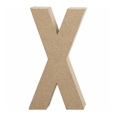 Papir mache slovo - X, 20,5 cm
