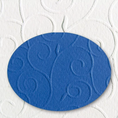 Reljefni karton, A4, 220 g, arabesque - 37, plavi