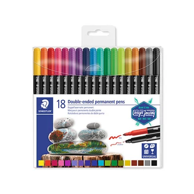 Set markera za alkohol, Staedtler, Design Journey, dvostrani - 18 kom