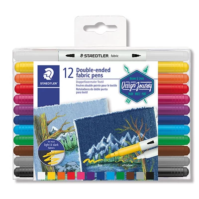 Set markera za tekstil, Staedtler, Design Journey, dvostrani - 12 kom
