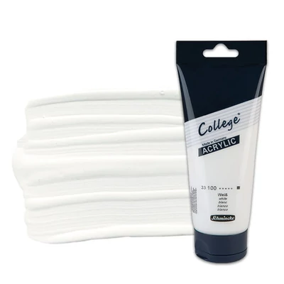 Schmincke College akrilna boja, 200 ml - 100, white