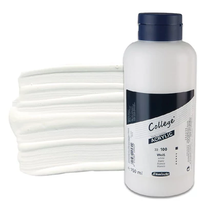 Schmincke College akrilna boja, 750 ml - 100, white