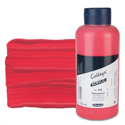 Schmincke College akrilna boja, 750 ml - 310, permanent red