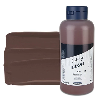 Schmincke College akrilna boja, 750 ml - 630, deep brown