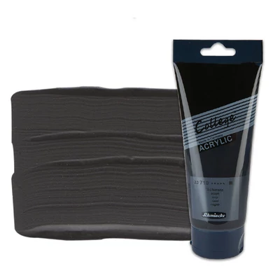 Schmincke College akrilna boja, 200 ml - 710, black