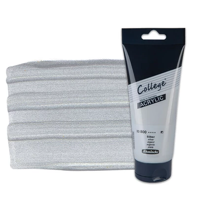 Schmincke College akrilna boja, 200 ml - 800, silver