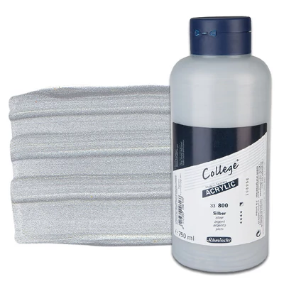 Schmincke College akrilna boja, 750 ml - 800, silver