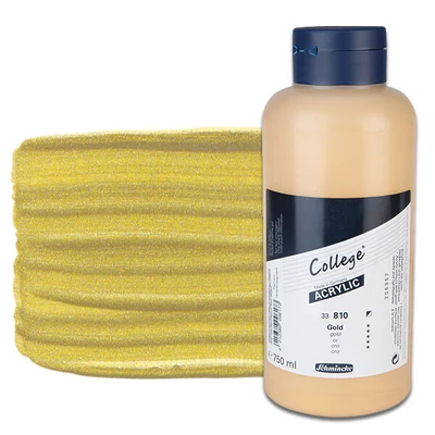Schmincke College akrilna boja, 750 ml - 810, gold