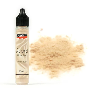 Baršunasti prah, 30 ml - bež, 4 g