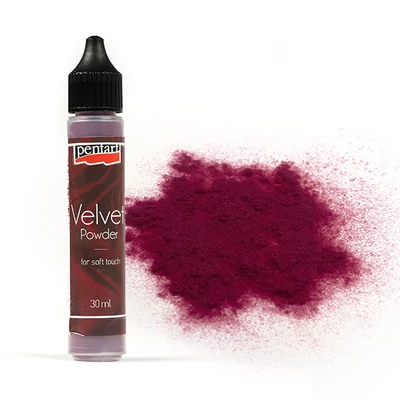 Baršunasti prah, 30 ml - granat crvena, 6 g