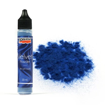 Baršunasti prah, 30 ml - kraljevsko plava, 4 g