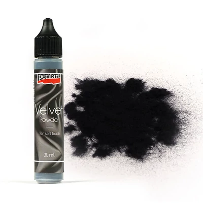 Baršunasti prah, 30 ml - crni, 4 g