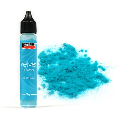 Baršunasti prah, 30 ml - tirkiz, 3 g