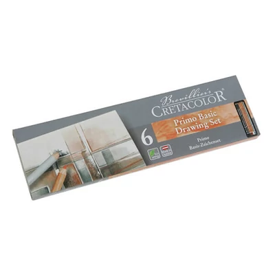Cretacolor Basic Pencil Pocket Set set olovaka za skice, 6 kom., metalna kutija