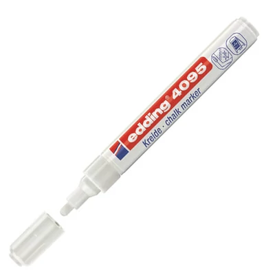 Kreda marker, tekuća kreda, EDDING 4095 - bijeli
