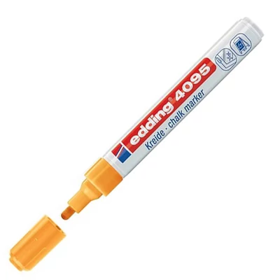 Kreda marker, tekuća kreda, EDDING 4095 - neon narančasta