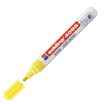 Kreda marker, tekuća kreda, EDDING 4095 - neon žuta