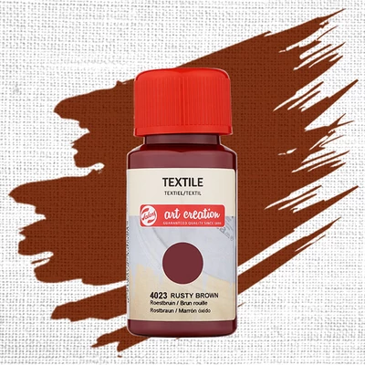 Art Creation boja za tekstil za svijetle materijale - 4023 Rusty brown