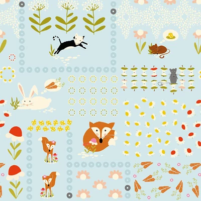Patchwork tkanina - Stof - Daydreamers 4500-271 Panel, 60cm