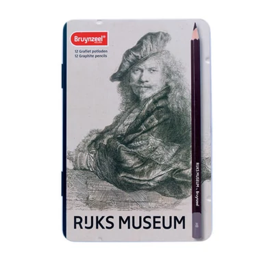 Bruynzeel Rijks Museum set grafitnih olovaka - 12 kom., Rembrandt: Autoportret
