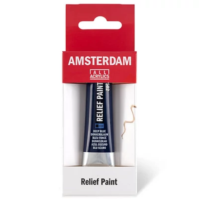 Amsterdam Relief Paint konturna boja, negoriva, 20 ml - tamno plava, 502