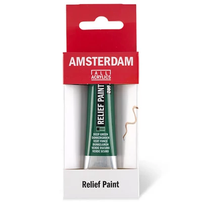 Amsterdam Relief Paint konturna boja, negoriva, 20 ml - tamno zelena, 602
