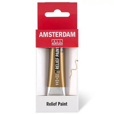 Amsterdam Relief Paint konturna boja, negoriva, 20 ml - zlatna, 801