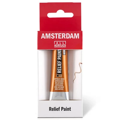 Amsterdam Relief Paint konturna boja, negoriva, 20 ml - antikno zlato, 814