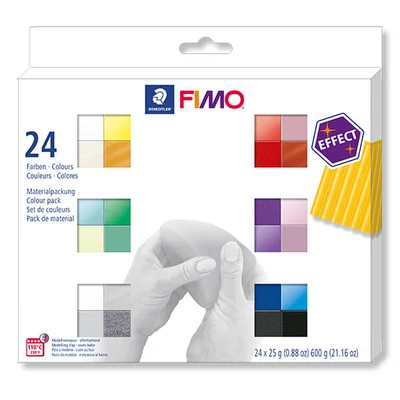 FIMO Effect Color Pack set pečena glina, 24x25 g