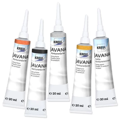 Javana svilena kontura, guta, 20 ml - u raznim bojama
