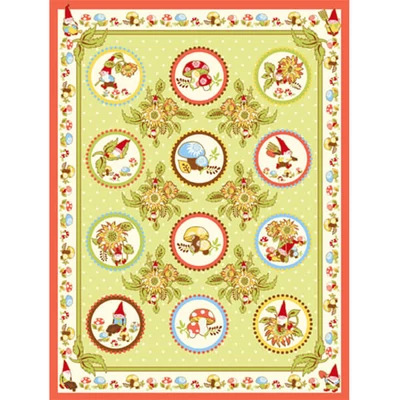 Akcija! Patchwork tkanina - InTheBeginning - Better Gnomes and Gardens 8HDB3 Panel, 90cm