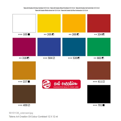 Talens Art Creation set uljanih boja s dodatcima - 12 kom